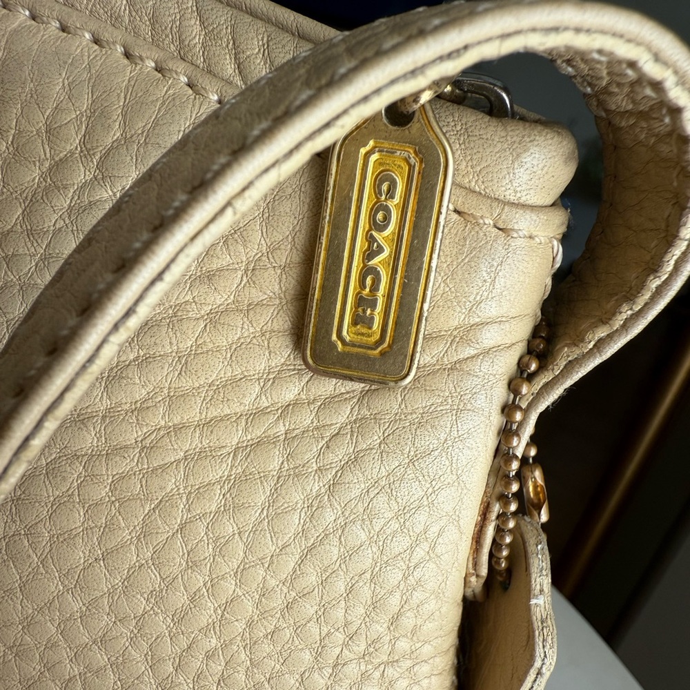 Coach Vintage Sonoma Small Zip Natural Grain Soft Milled Italy Leather Bag 4918 - Picture 4 of 16